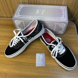Vans Classic Black and White Lace-Up Shoes
